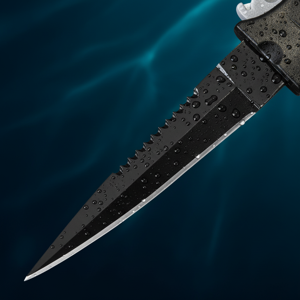 Dive Knife Blade Detail